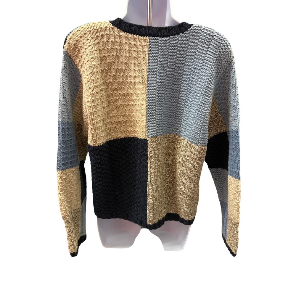 Vintage Paul Harris Design women L Colorblock button down Cardigan - Picture 3 of 5